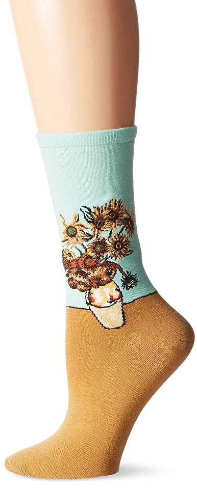 Calcetines girasoles Hotsox para mujer, menta, 1 par, zapato para mujer 4-10 Foto 1 de 1