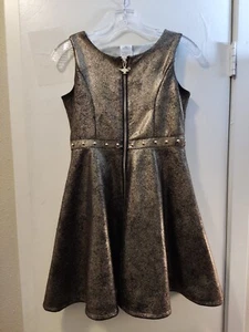 Girls' Disney Jasmine Dress Gold Flared sz 11/12 - Picture 1 of 3