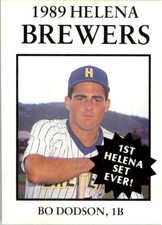 1989 Helena Brewers Sports Pro #17 Bo Dodson