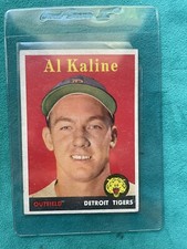 1958 Topps Baseball Yellow Letters Al Kaline Card VG/EX Nice Centering!