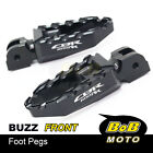 Black Cnc Buzz Wide Front Foot Pegs For Honda Cbr 600 Rr Abs 03 04 05 06 07 08