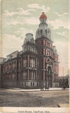 Van Wert Ohio 1908 Postcard Court House