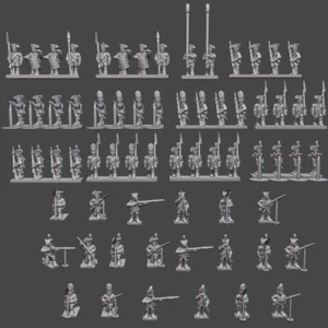 Infantería francesa 96x 6 mm/1:300 AWI (miniaturas Turner) - Imagen 1 de 1