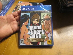 Grand Theft Auto Trilogy The Definitive Edition PS4 San Andreas Vice City & III - Picture 1 of 4