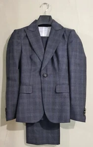 Dsquared2 Single Breasted Virgin Wool 3 Piece Windowpane Suit Grey XS ITA 38 uk6 - Picture 1 of 18