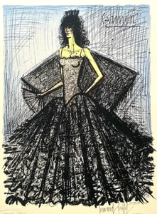 Bernard Buffet Lithographie Bescheinigt COA Sign. op Nummeriert A Bleistift 1986 - Bild 1 von 12