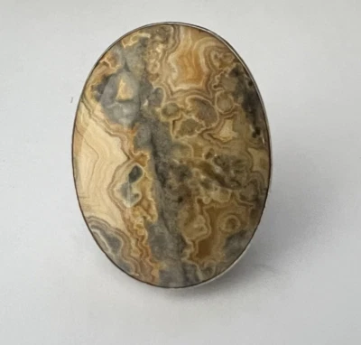 Jay King DTR Mine Finds Agate ? Jasper ? Ring Size 7 - Image 1 of 4