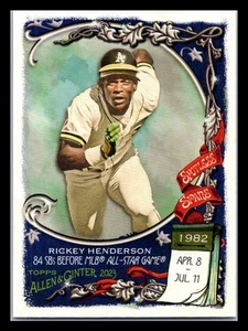 Rickey Henderson Topps 2023 Topps Allen & Ginter #SS-28 Oakland Athletics - Picture 1 of 2