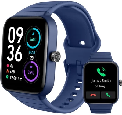 DELVFIRE Smart Watch Android Women Men iOS Apple Fitness Blood Oxy Heart Rate - UK Seller