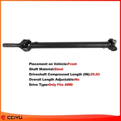 For Cadillac Escalade 2007-2014 GMC Sierra 1500 Yukon Front Driveshaft 938-075 - Image 1 of 4