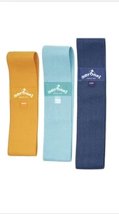 Aeroski Set of 3 Sculpting Resistance Bands High, Medium & Light Yellow/Blue - Picture 1 of 4