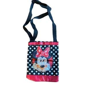 Disney Minnie Mouse Polka Dot Shoulder Bag Purse Adjustable Strap Girls Small - Picture 1 of 5