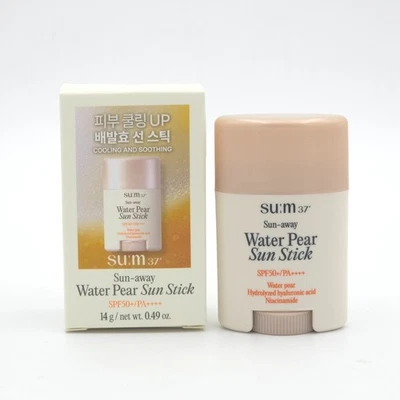 SU:M37 Sun-away Water Pear Sun Stick 14g SPF50+ PA++++ Cooling Soothing K-Beauty - Image 1 of 4