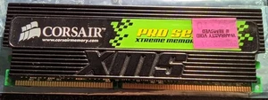 Corsair DDR 400Mhz CL2 512mb CMX512-3200C2PRO LED Activity Memory - Picture 1 of 4