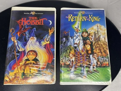 VHS 2001 The Hobbit & The Return Of The King Cartoon WB JJR Tolkien Clamshell - Image 1 of 4
