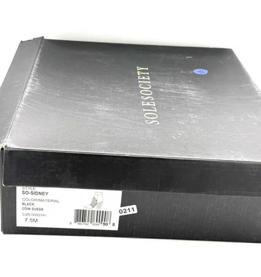 Black booties w/ zipper! (Soul Society) 7.5M - Image 1 of 4