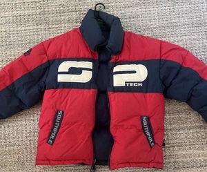 SOUTHPOLE jacket Red/blue vintage puffer 90s hip hop 1990s Y2K skater Reversible - Picture 1 of 15