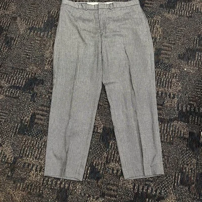 Pantalones De Colección Polo Ralph Lauren Frente Plano Mezcla de Lino Para Hombre 38x30 Espiga Foto 1 de 4