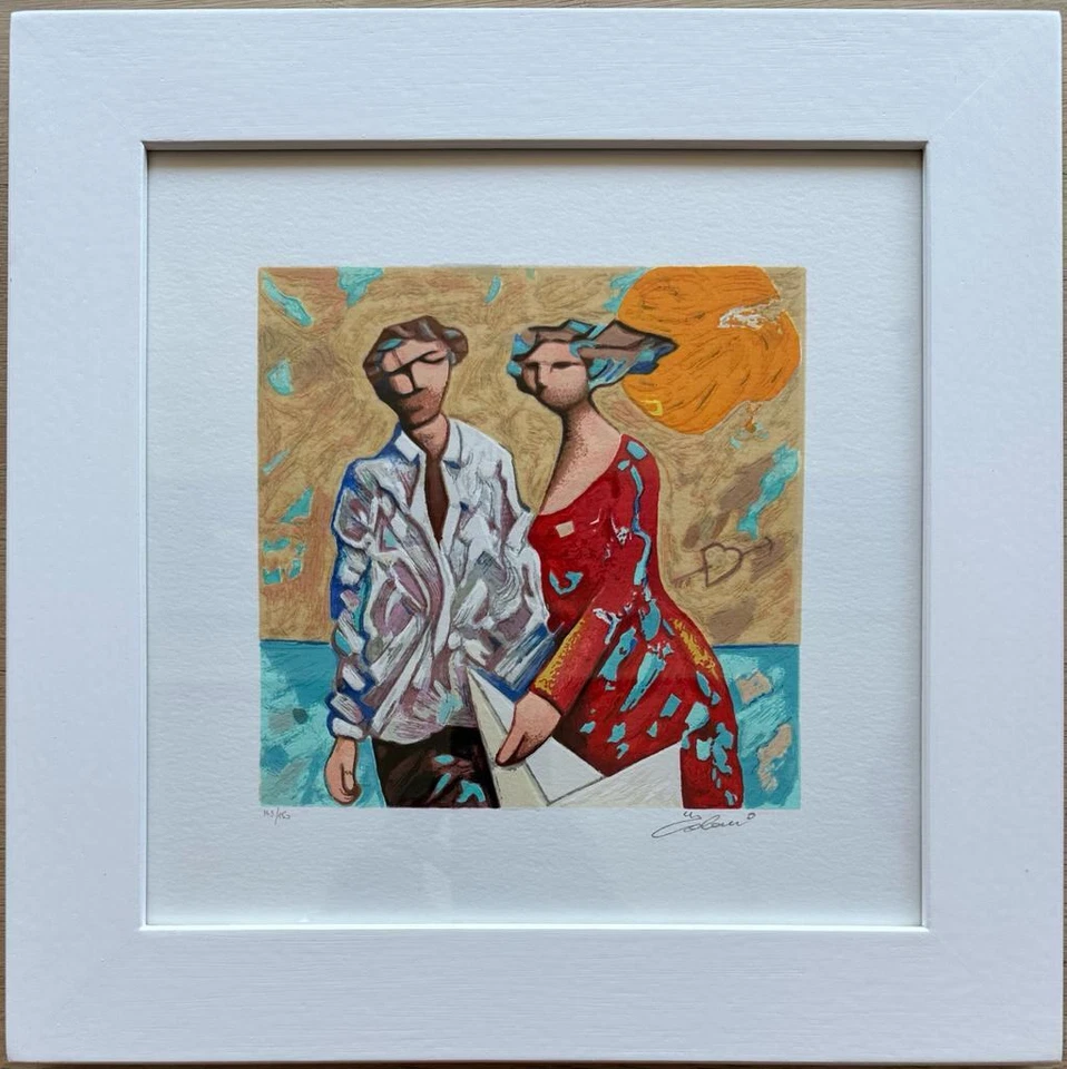 Opera incorniciata: Due ombre insieme Giampaolo Talani Opera SERIGRAFIA Numerata - Immagine 1 di 1