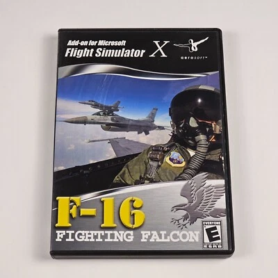 F-16 Fighting Falcon Add On Microsoft Flight Simulator X PC DVD VGC - Image 1 of 3