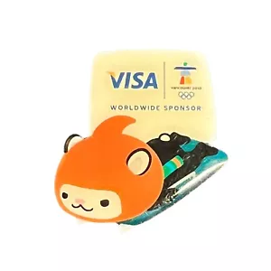 Prendedor Juegos Olímpicos 2010 Vancouver Esqueleto VISA Patrocinador Mark Mascota Sombrero Solapa - Imagen 1 de 8