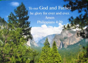 Pack of 24 Text Cards "TO OUR GOD AND FATHER.." -Philippians 4:20 H0844 - Picture 1 of 1