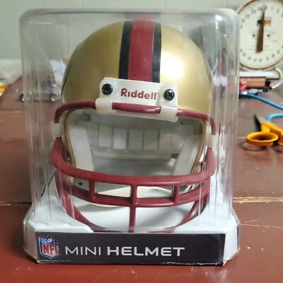 Mini casco de fútbol americano autografiado de los 49ers Hugh mcelhenny Foto 1 de 4