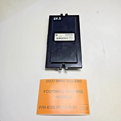 07-10 BMW E90 E92 328i 335i FOOTWELL CONTROL MODULE LEAR 6135 9128185-01 OEM - Image 1 of 4