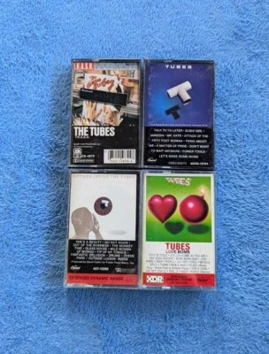 THE TUBES 4 Cassette Tape Lot Art Glam Rock The Completion Backward Principle - Imagem 1 de 4