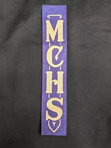 Marcador banderín de fieltro vintage de MASCOUTAH Community High School Illinois - Imagen 1 de 2