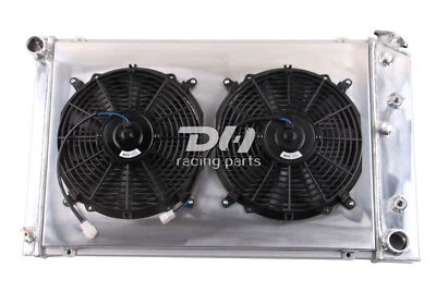 Radiador de 4 filas + cubierta + ventilador para Chevy 70-81 Camaro, 78-83 Malibu, 78-87 Monte Carlo Foto 1 de 4