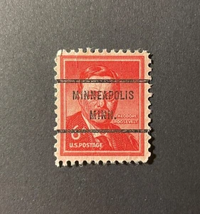 Minneapolis, Minnesota Type 71 Precancel - 6 cents Roosevelt - U.S. #1039 - MN - Picture 1 of 1