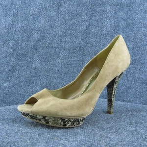 Zapatos BCBG Taraz Mujer Tacón Plataforma Cuero Marrón Talla 10 Medianos - Imagen 1 de 6