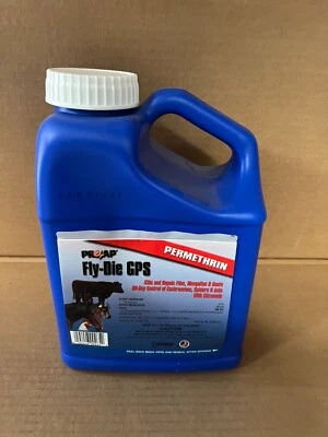 PRO ZAP Neogen Prozap Fly-Die GPS Permethrin 1 Gallon For Repels Flies Mosquitos & Gnats