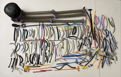 LEGO Hose Big Mix Ribbed Tube BIONICLE 7mm Job Lot MOC Short Long Pipe Pneumatic - Image 1 of 4