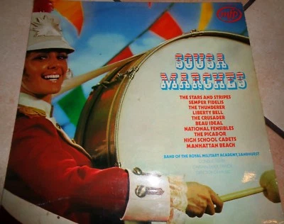 BAND OF THE ROYAL MILITARY ACADEMY SANDHURST - SOUSA MARCHES  LP 1971 MFP 2147 - Image 1 of 3