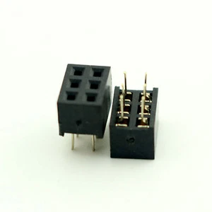 10pcs 2.0mm 2mm Pitch 2x3 Pin 6 Pin Female Double Row Pin Header Strip PH:8.5mm - Picture 1 of 5