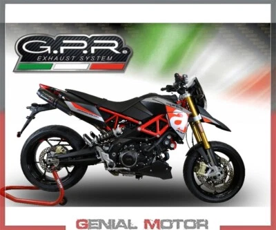 Scarichi Terminali GPR FURORE EVO4 NERO Omolog APRILIA DORSODURO 900 2017 2020 - Immagine 1 di 4