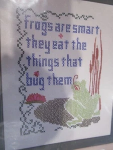 Frösche sind Smart gezählt Kreuzstich Set #223 (Patty Ann Creations, Vintage) - Bild 1 von 4