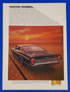 1968 FORD GALAXIE XL ORIGINAL COLOR PRINT AD "HORIZON GRABBER" AMERICAN MUSCLE - Picture 1 of 1