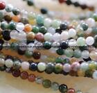 Natural 6/8/10mm Colorful Inida Agate Gems Round Loose Beads ##hk2013