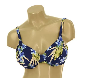 KECHIKA SWIMWEAR NWT WOMEN'S D & DD & F CUP Blue UNDERWIRE SZ 34/36 36/38 TOP - Picture 1 of 3