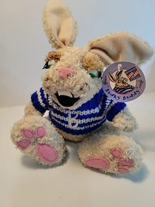  Dynegy Bunky Bunny Plush with Tags Funny eyes. Scary Rabbit Stuffed Animal - Picture 1 of 11