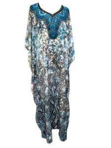 FREE SIZE KAFTAN DRESS FREE SIZE FITS 14,16,18,20,22,24 - Picture 1 of 1