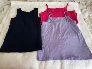 Girls Tops, Youth, Lot Of Three, 1 Tank Top , 2 Spaghetti Straps , Large 10/12 - Picture 1 of 3
