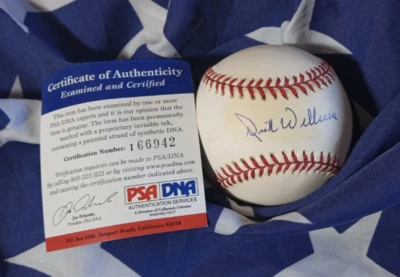 Dick Williams Signed Rawlings AL RO-A Baseball ball HOF auto PSA COA - Image 1 of 4