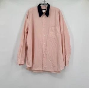 Comme Des Garcons Homme Plus Mens Pink Black Cotton Collared Button Shirt - Picture 1 of 8