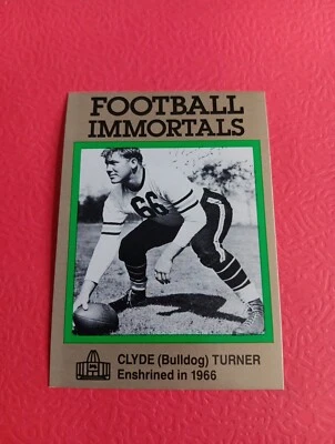 1985-88 Football Immortals #119 Clyde Turner Chicago Bears Card HOF - Image 1 of 2