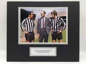 RARE Bob Moncur Malcolm Macdonald Newcastle Signed Photo Display + PROOF + COA - Picture 1 of 6