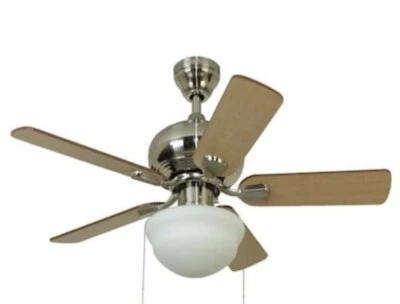 Harbor Breeze, 42" Brushed Nickel LED Indoor LED Ceiling Fan w Opal Light Kit - Image 1 of 4